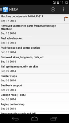 Aircraft Build Log android App screenshot 3